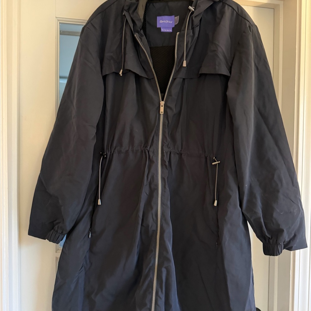 Seraphine Charcoal Hooded Utility Jacket MATERNITY